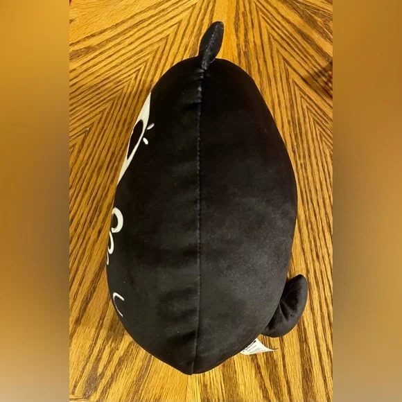 Cats VS Pickles Black Skelecat Skeleton Cat 9” Stuffed Animal Plush Beanbag #037 - Picture 5 of 10